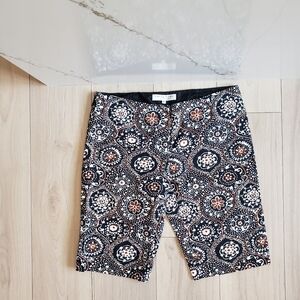 Trina Turk Women's Patterned Bermudas - Black, White, Brown